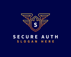 Shield Wing Security logo design