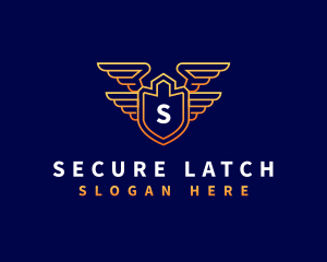 Shield Wing Security logo design