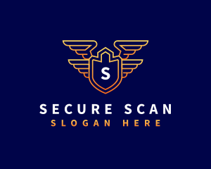 Shield Wing Security logo design