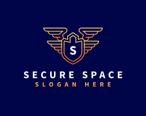 Shield Wing Security logo design