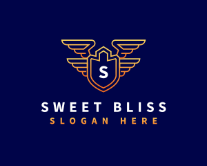 Shield Wing Security logo design