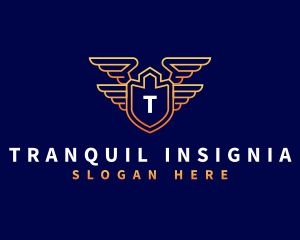 Shield Wing Security logo design