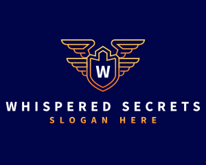 Shield Wing Security logo design