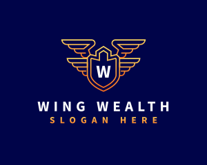 Shield Wing Security logo design