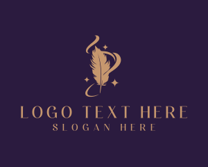 Mystical Feather Quill logo