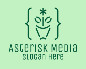 Asterisk Flower Pot  logo