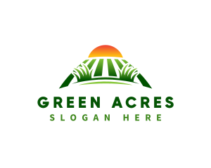 Landscaping Farm Field logo design