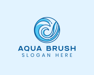 Ocean Wave Surfing logo design