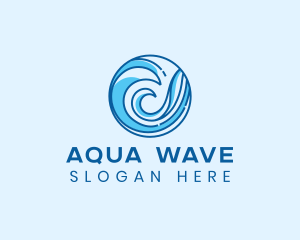 Ocean Wave Surfing logo design