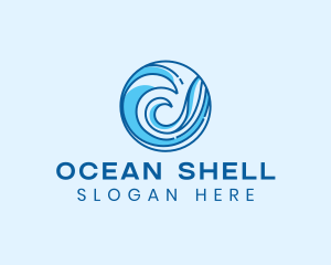 Ocean Wave Surfing logo design