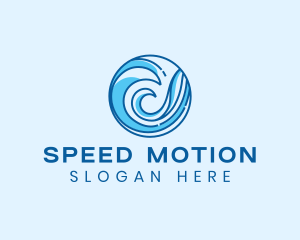 Ocean Wave Surfing logo design