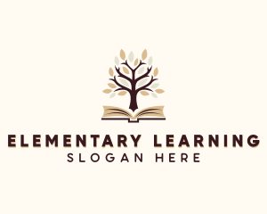 Library Learning Book logo design