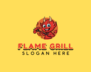 Devil Sausage Grill logo design