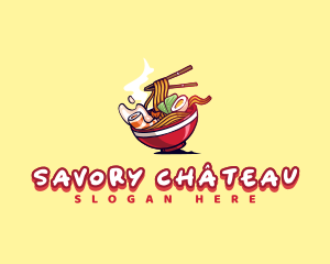 Ramen Noodles Dining logo design