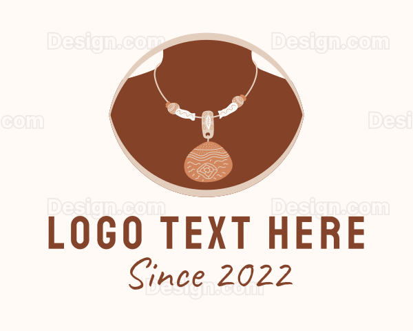 Traditional Boho Necklace Logo