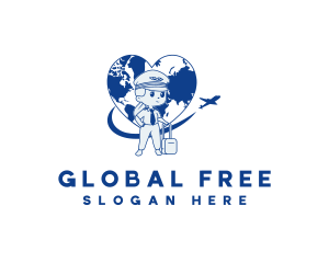 Global Flight Pilot logo design