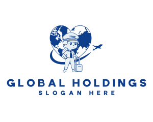 Global Flight Pilot logo design