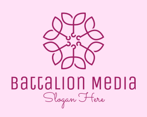 Ornamental Elegant Flower logo design