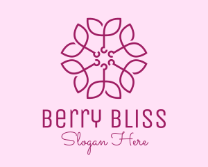 Ornamental Elegant Flower logo design