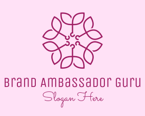 Ornamental Elegant Flower logo design