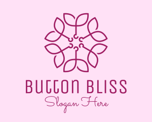 Ornamental Elegant Flower logo design