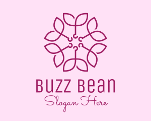 Ornamental Elegant Flower logo design