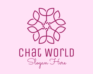 Ornamental Elegant Flower logo design