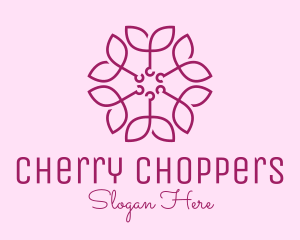 Ornamental Elegant Flower logo design