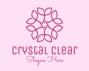 Ornamental Elegant Flower logo design