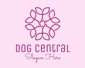 Ornamental Elegant Flower logo design