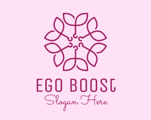 Ornamental Elegant Flower logo design