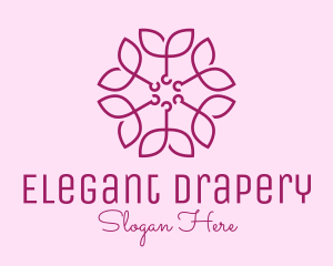 Ornamental Elegant Flower logo design