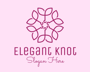 Ornamental Elegant Flower logo design