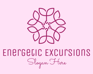 Ornamental Elegant Flower logo design