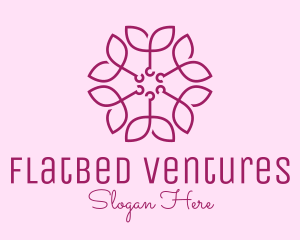 Ornamental Elegant Flower logo design