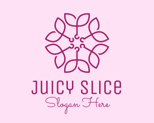 Ornamental Elegant Flower logo design