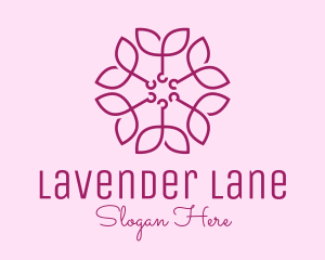 Ornamental Elegant Flower logo design