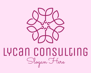 Ornamental Elegant Flower logo design