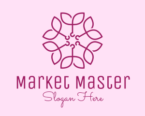 Ornamental Elegant Flower logo design