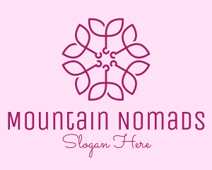 Ornamental Elegant Flower logo design