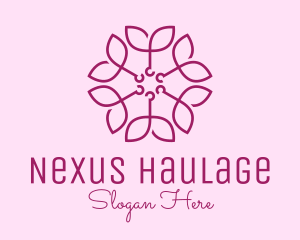 Ornamental Elegant Flower logo design