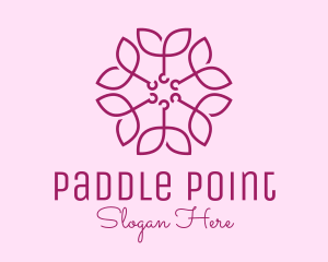 Ornamental Elegant Flower logo design