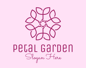 Ornamental Elegant Flower logo design