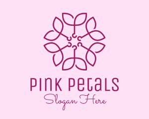 Ornamental Elegant Flower logo design