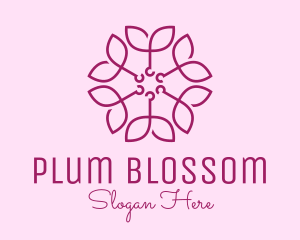 Ornamental Elegant Flower logo design