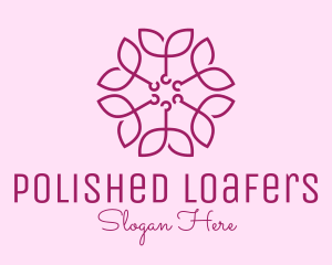 Ornamental Elegant Flower logo design