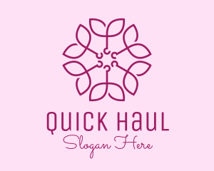 Ornamental Elegant Flower logo design