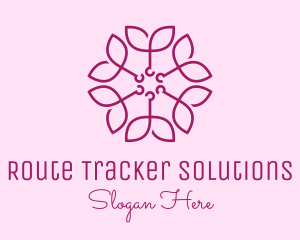 Ornamental Elegant Flower logo design