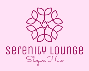 Ornamental Elegant Flower logo design