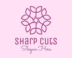 Ornamental Elegant Flower logo design